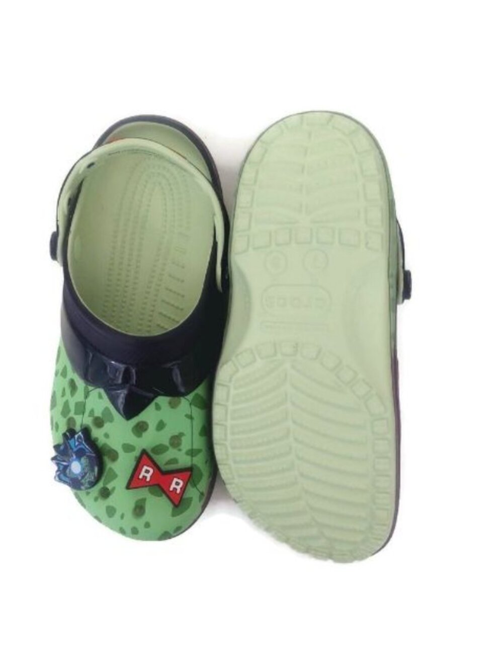 CROCS Dragon Ball Z Cell Classic Clog Mens 7 Womens 9 Sandals Croslite Green NWT - Picture 10 of 12